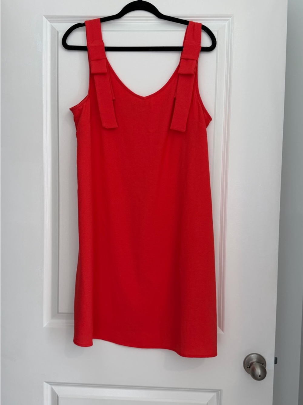 Nicole Miller Red Tie-Strap Mini Dress